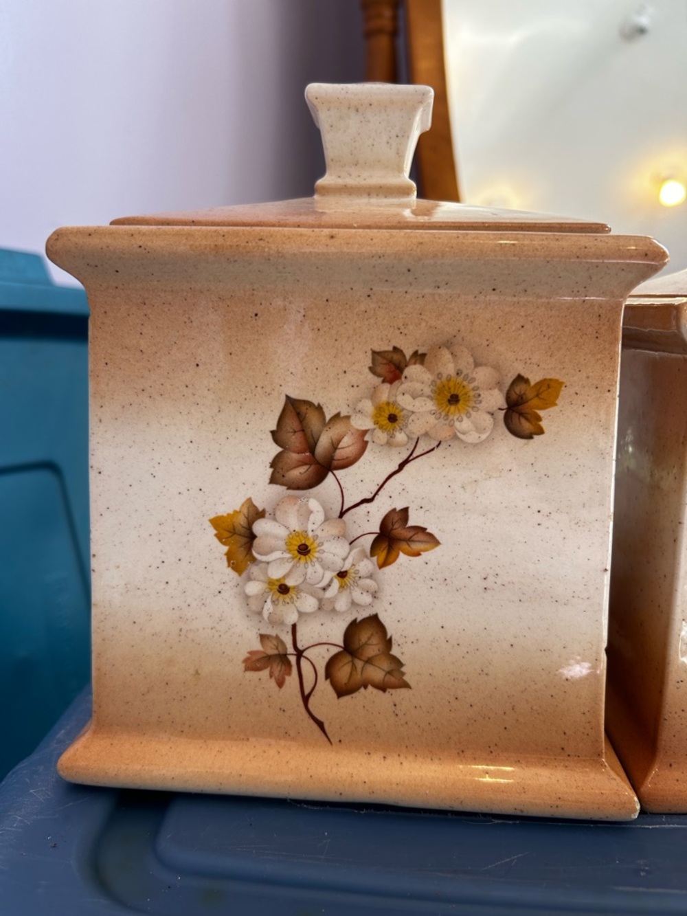 Ransburg pottery 3 canisters